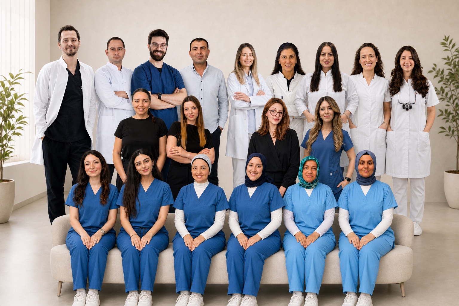 Welldent hekimleri ve klinik ekibi birlikte